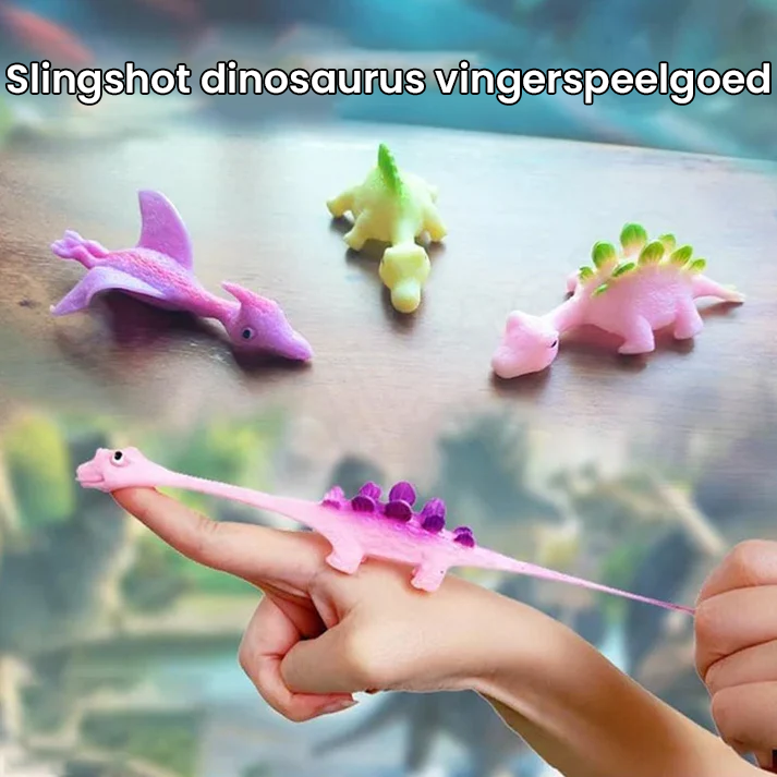 Slingshot dinosaurus vingerspeelgoed